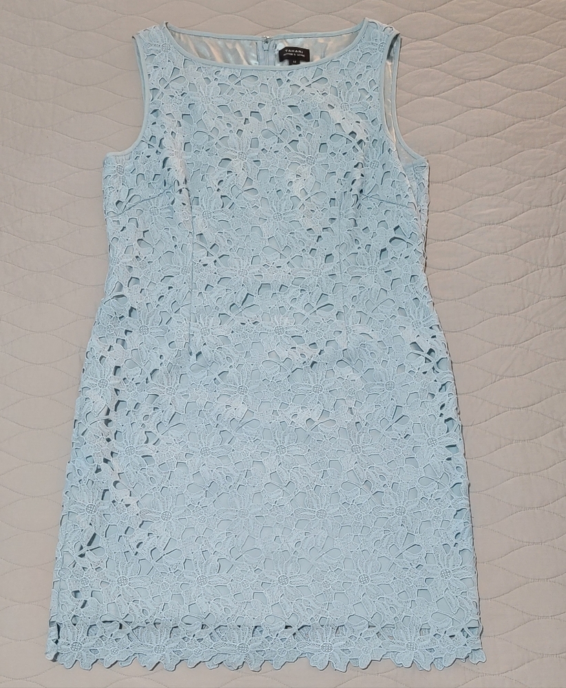 Tahari Dress - Light Blue, Size 14